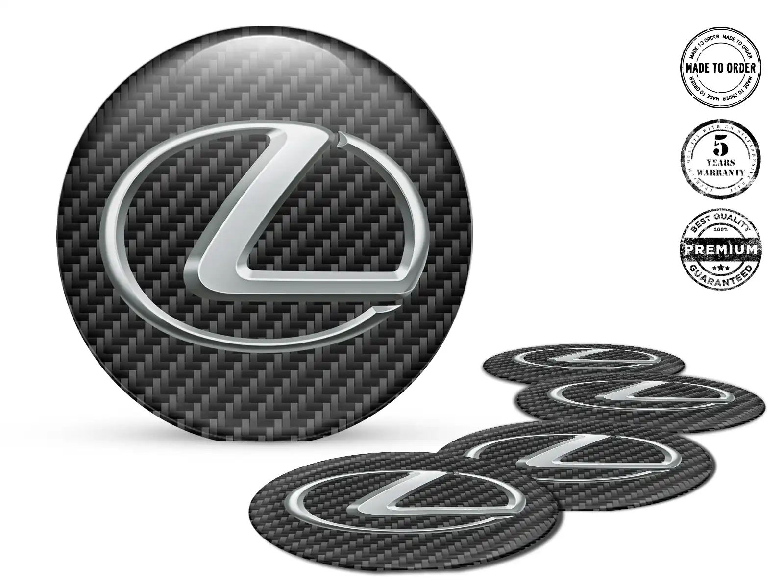 Lexus Pegatinas de Aro Estilo Logos de Cúpula Elegante